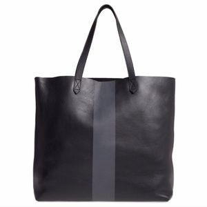 SALE✨ Madewell Paint Stripe Leather Transport Tote